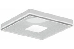 Perforerat takdon för till- och frånluft 595x595 mm - 125 mm - RAL 9016