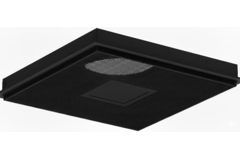 Perforerat takdiffusor för tilluft och frånluft 595x595 mm - 200 mm - RAL 9005