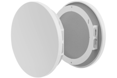 Överströmsgaller med ljuddämpning – 100/125/160 mm – RAL 9003
