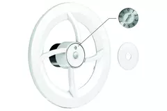 Solara badrumsfläkt med värmeväxlare - 100 mm diameter - matt vit