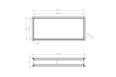 Flexibel anslutning 600 x 250 - VS 6025