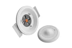 Ergovent, infällbar ramlös ventilationsventil, rund, 125 mm – med Coanda-effekt