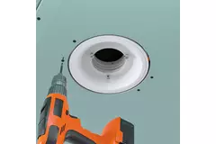 Ergovent, infällbar ramlös ventilationsventil, rund, 125 mm – med Coanda-effekt