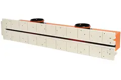 Ergovent infällbart ramfritt linjärgaller 1050 mm med anslutningsdiameter 125 mm - luftkonditionering - 1 slits