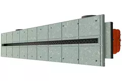Ergovent putsbar ramlös linjär ventilationsgaller 1000 mm med anslutningsdiameter 75 mm – profil