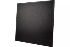 Perforerad takplatta 600 x 600 mm för infällning i undertak - RAL9005 30% glans