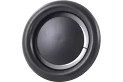 Ventilationsavgasventil 100 mm metall - E-DVS100 RAL9005 30% glansig