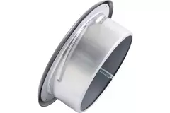 Ventilationsavgasventil 100 mm metall - E-DVS100 RAL9005 30% glansig