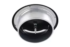 Ventilationsventil 200 mm metall - S-DVS200 RAL9005 30% glansig