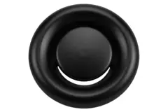 Ventilationsavgasventil metall 160 mm med fjäderklämmor - DVS-C160 - RAL 9005 30% glansig