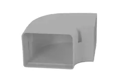 ClimaConnect 90° plan böj för monteringskanal 100 mm - RAL 9010