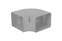 ClimaConnect 90° plan böj för monteringskanal 100 mm - RAL 9010