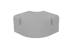 ClimaConnect 90° plan böj för monteringskanal 100 mm - RAL 9010