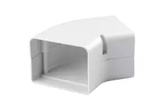 ClimaConnect 45° flat böj för monteringskanal 75 mm - RAL 9010