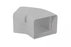 ClimaConnect 45° flat böj för monteringskanal 75 mm - RAL 9010