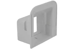 ClimaConnect väggrosett för monteringskanal 75 mm - RAL 9010