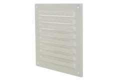 Yttre galler fyrkantigt 150x150mm aluminium - RAL9010