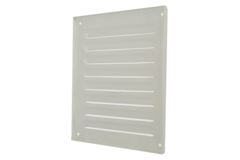 Yttre galler fyrkantigt 150x150mm aluminium - RAL9010