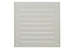 Yttre galler fyrkantigt 150x150mm aluminium - RAL9010