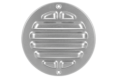 Utvändigt galler runt 200 mm - anodiserad aluminium