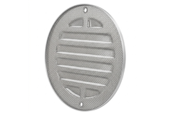 Yttre galler runt 125 mm aluminium - anodiserad aluminium