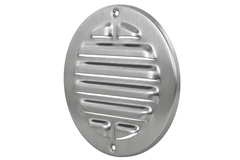 Utvändigt galler runt 125 mm RVS304
