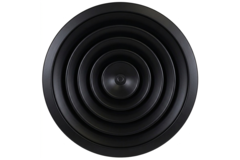 Takdiffusor rund med fast mönster Ø 150 mm - RAL9005 30% glans