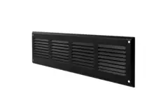 Väggdiffusor 300x100mm aluminium - RAL9005 30% glans