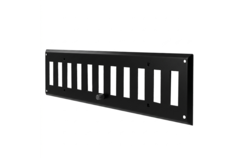 Vägggaller justerbart 300x100 mm metall - RAL 9005 30% glansigt
