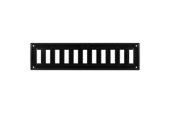 Vägggaller justerbart 300x100 mm metall - RAL 9005 30% glansigt
