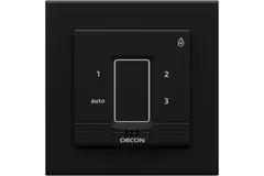 Täcklock svart för Orcon fuktsensor för infälld styrning 15RF