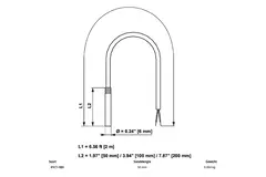 Belimo kabeltemperaturgivare PT1000 50x6 mm - 2 meter - 01CT-1BH