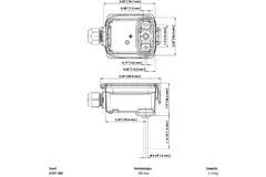 Belimo temperaturgivare för kanal/bad PT1000 300x6 mm - 01DT-1BR