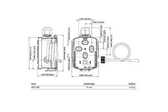 Belimo kabeltemperaturgivare 4-20 mA - sond 50x6 mm - 2 meter - 22CT-14H