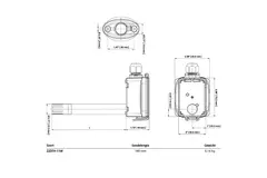 Belimo kanalgivare för luftfuktighet och temperatur - sond 140 mm - 22DTH-11M