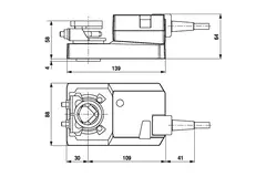 Belimo roterande ventilställdon 24V - öppna/stäng & 3-punkt - 20 Nm - SM24A