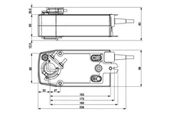 Belimo roterande ventilställdon med fjäderåtergång 24-240V - 20 Nm - SFA