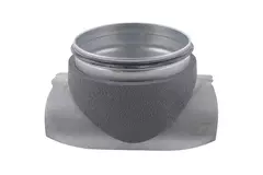 Thermoduct rund anslutning (nippel) 125 mm - 125 mm (90 grader)