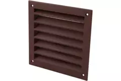 Ytterväggsgaller aluminium 150x150 mm - RAL 8016