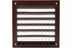 Ytterväggsgaller aluminium 150x150 mm - RAL 8016
