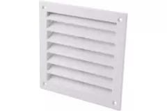 Ytterväggsgaller aluminium 150x150 mm - RAL 9016