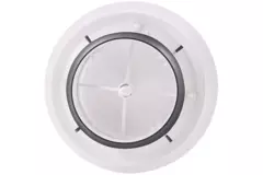 ClimaConnect Design-ventil, rund, Ø 125 mm – vit