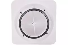 ClimaConnect Design-ventil, fyrkantig, Ø 125 mm – vit