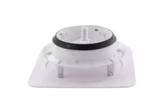 ClimaConnect Design-ventil, fyrkantig, Ø 125 mm – vit