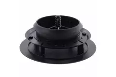 ClimaConnect Design-ventil, rund, Ø 125 mm – svart