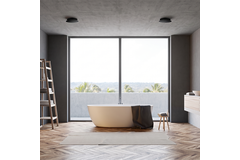 ClimaConnect Design-ventil, rund, Ø 125 mm – svart