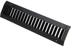 ClimaConnect kanalgaller, enkelriktningsjusterbart, 225x75 mm, för rör 160–400 mm – RAL 9005