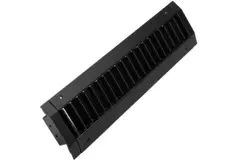 ClimaConnect kanalgaller, dubbelt justerbart, 425 x 125 mm, för rör med diameter 315–900 mm – RAL 9005