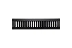 ClimaConnect kanalgaller, dubbelt justerbart, 425 x 125 mm, för rör med diameter 315–900 mm – RAL 9005