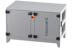 Maxivent WTW luftbehandlingsaggregat med motströmsvärmeväxlare, 700 m³/h, med elektrisk värmare, horisontellt till höger – PHE 700 H EOJR